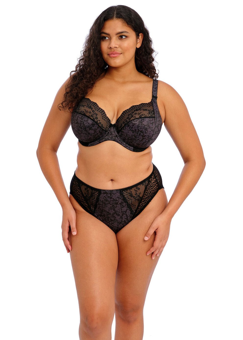 Elomi Lucie Stretch Plunge Bra (Black)