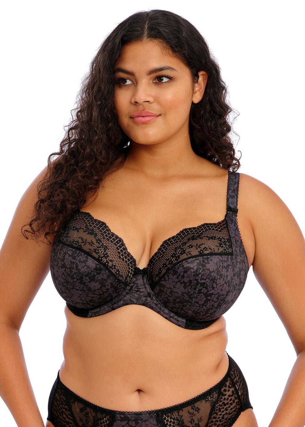 Elomi Lucie Stretch Plunge Bra (Black)