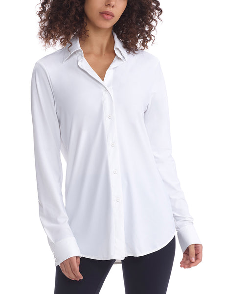 Commando Classic Oversized Button Down-White - An Intimate Affaire