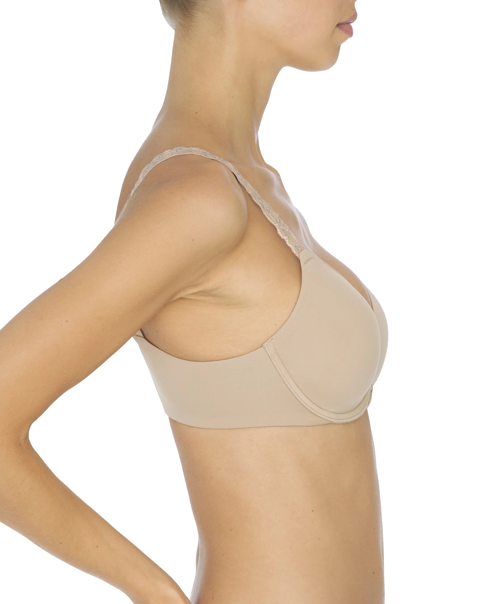 Natori Pure Luxe Custom Coverage Contour Underwire Bra