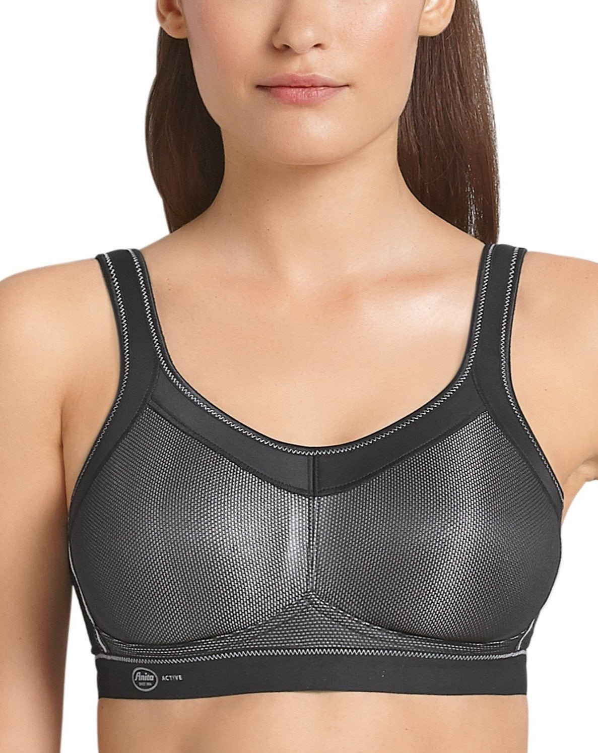 Active Front Close Sports Bra Black 42A by Anita