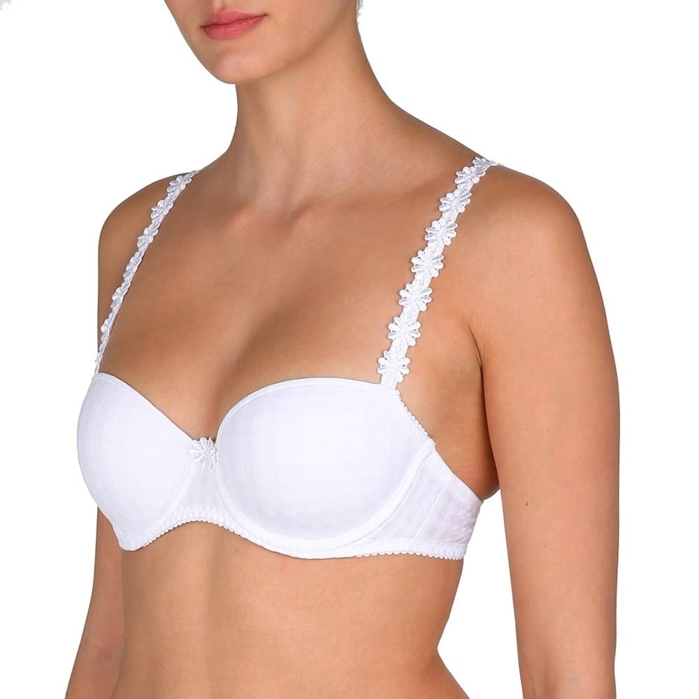 Marie Jo Avero 0100419 Women's White Padded Underwired Balcony Bra 30E