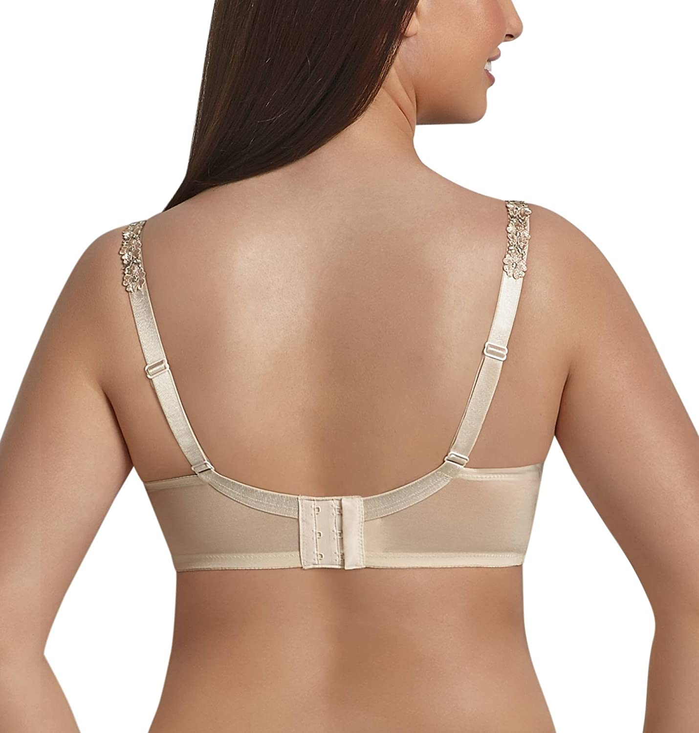 RosaFaia Josephine Womens Padded Contour Underwired Bra, 32F, Pearl Rose