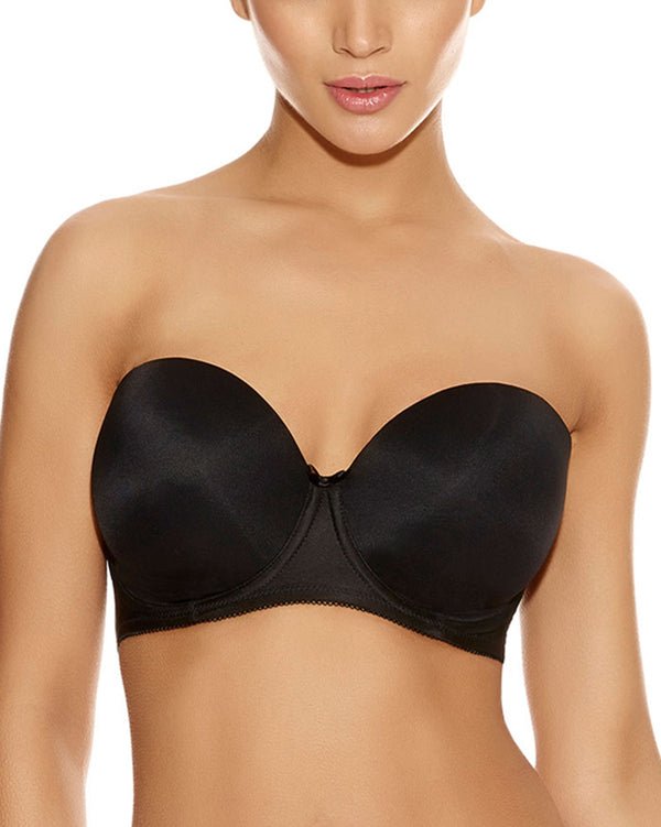 Freya Moulded Strapless Bra - Black - An Intimate Affaire