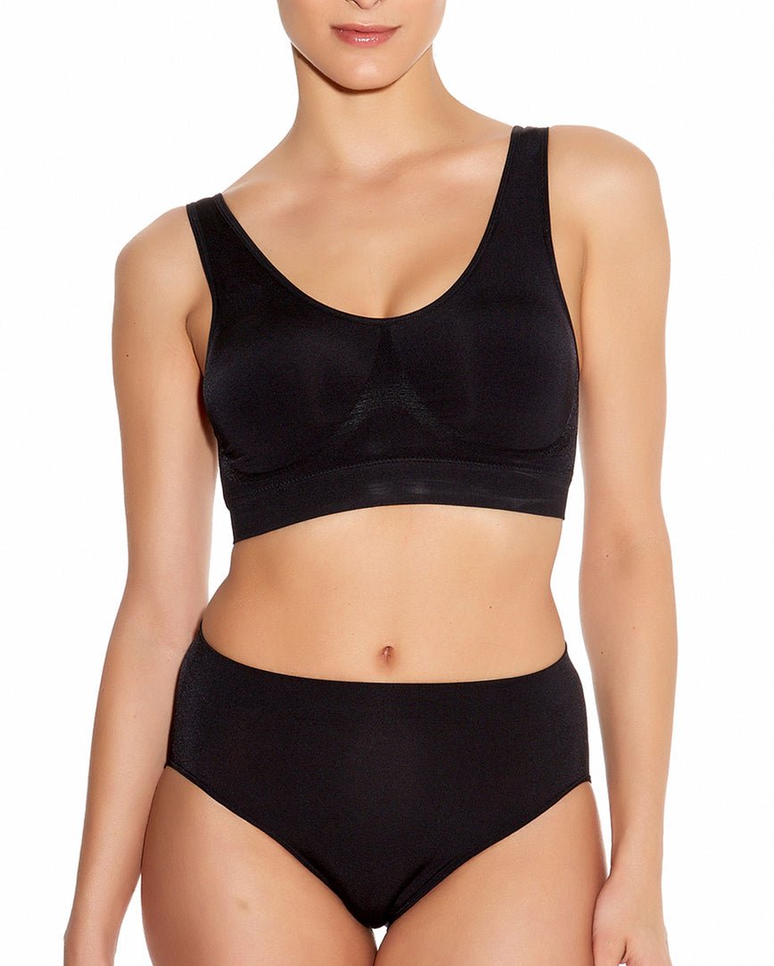 Wacoal H-fit secret support seamless underwear, full shape, Set of 5  pieces, model WU4F98, assorted colors (black 2-beige 2-ovaltine 1)