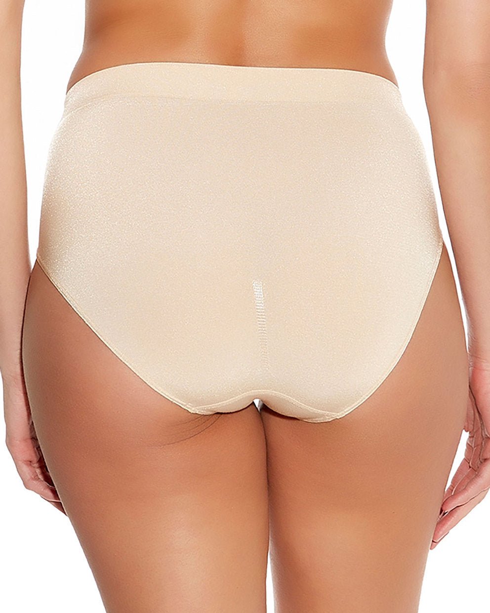 Wacoal Women's B-Smooth Hi-Cut Panty, Black/White/Naturally Nude Medium