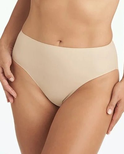 Leonisa Women's High Cut Panty Shaper in Cotton, Nude, S at  Women's  Clothing store