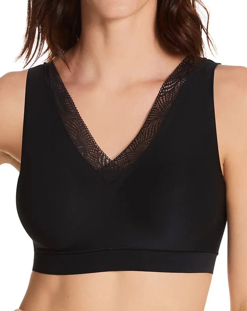 Chantelle 11G6 SoftStretch Padded Bra Top with Hook & Eye - Black - Allure  Intimate Apparel