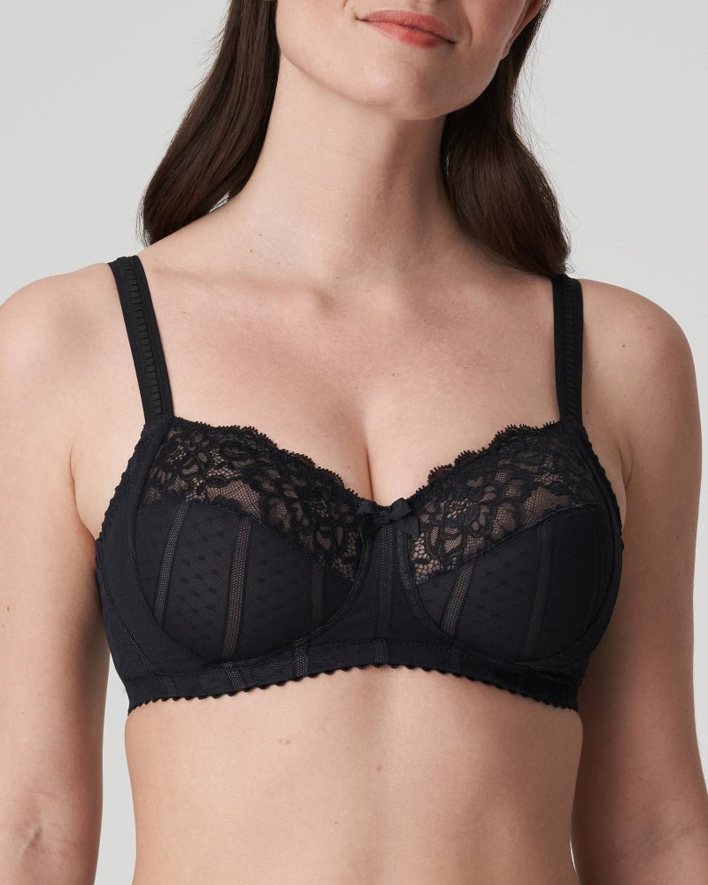 Prima Donna Satin Taupe Madison Deep Plunge Unlined Balcony Underwire – LES  SAISONS